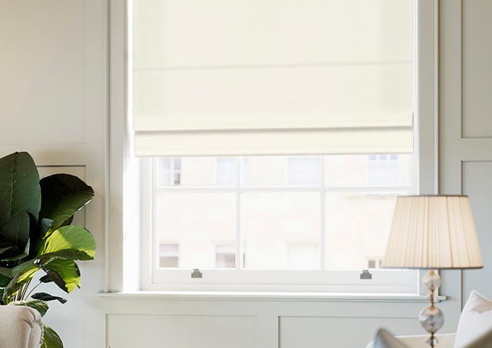 Odessa Velvet, Ivory - Twist&Fit Roman Blind - Image 5
